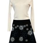 Heart soul Floral Embroidered A Line Zip Back Skirt 28” Waist Size 1 Photo 0