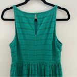 Loft Teal  knee-length dress Size Media
Medium.  98% Cotton 2% Spandex Photo 9