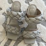 Marc Fisher Hammy Braided Leather Strap Sandal in Grey Silver Size 6 NWT Photo 5