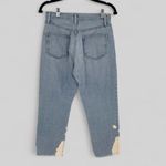 Just Black Denim Womens Cotton Mid-Rise Cropped Jeans Blue Bleach Washed Size 27 Photo 1