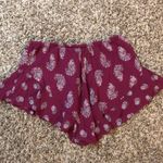 Band of Gypsies floral flutter hem flowy short shorts Photo 7