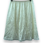 Vintage Warner's Off White Ivory Lace Trim Slip Mini Skirt Size L Size L Photo 0