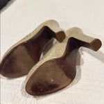 Cole Haan Cream Textured Peep-Toe Heels Photo 5