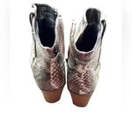 Crochet‎ Snakeskin Cowgirl booties Brown Size 6 Photo 1