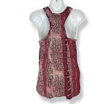 Joie  Silk Tank‎ Top Racerback Pink Women Small Snakeskin Animal Print Sleeveless Photo 1