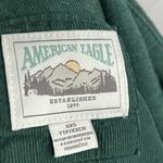 American Eagle Outfitters • Green Black Plaid Cozy Cabin Hooded Flannel Photo 5