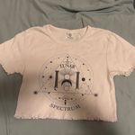 Urban Outfitters  White Graphic Crop Top Photo 1