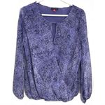 Vince Camuto  Keyhole Drapey Wrap Top Blouse Medium Work Shirt Photo 0