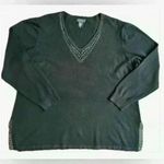 Adrienne Vittadini  Long Sleeve Black Sweater (Y18) Photo 0