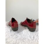 Cole Haan Nike Air Luna waterproof patent leather slip-on shoes zip Front 9B Red Photo 5