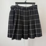 Hot Topic Black White Plaid Pleated Mini Skirt Women's sz M Punk Goth Photo 5
