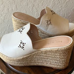Kate Spade : Cream Floral Cutout Wedges- 9 Photo 0