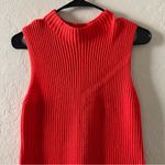 Jules & Leopold  Red Sleeveless Tunic Sweater Photo 1