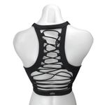 Alo Yoga Movement Black Lace Back Racerback Sleeveless Athletic Crop Tank Top XS Photo 1
