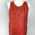 Carven Orange and Black Twist Racerback Top SZ L Size L Photo 0