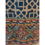 Ruby Rd Petite Geometric Print Bell Sleeve Tunic Top Blue White Orange Aqua PS Size undefined Photo 2