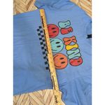 Gildan Be Kind Smiley Face T-Shirt Light Blue Women's Large Shirt Top Hippie Photo 7