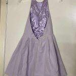 NWOT Keepsake the label keyhole lavender purple mini flare backless dress XS Purple Photo 6