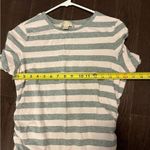 Michael Kors  Shirt Womens Pink & White  Striped Shoulder Zip Top Size M Photo 2