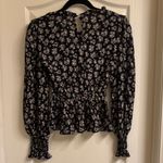 Prómesa Promesa Black and White Floral Blouse Photo 1