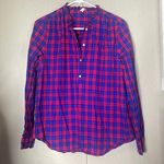Gap  plaid blue pink purple colors medium top Photo 0