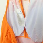 B2Prity Womens Swimsuit Size M Orange Blue Floral Halter One Piece Retro Summer Size M Photo 4