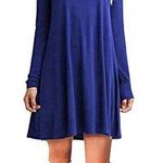 Dearcase casual loose t-shirt dress long sleeves women’s Size Large Photo 0