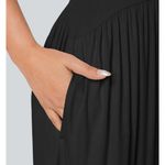 Halara NWT Tube Top Style Side Pocket Jumpsuit  SIZE S. Haram style. Stretchy! Photo 5