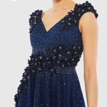 Mac Duggal  11152 Womens Floral Applique A-Line Evening Gown Photo 3