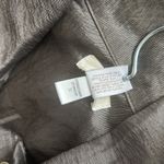 Chico's Women's SZ 1 Shimmer Brown Snap up Short Sleeve Tencel Roll Tab Sleeve Photo 6