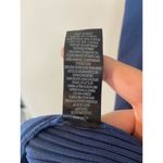 WAYF  Midi ribbed blue skirt off center slit size L NWT Photo 3