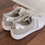 Michael Kors White and Silver Sneakers Photo 2