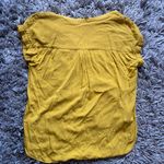 Rose + Olive  size large mustard yellow two button top size M Photo 1