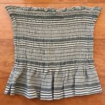 American Eagle Striped Smoked Strapless Top Photo 1