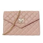Badgley Mischka NWT Vegan Leather Purse Diamond Quilted Blush Pink Crossbody Bag Photo 2