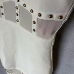 Bebe Gwen Studded Corset Dress XS Ivory Sleeveless Party Cocktail Photo 6