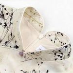 Cream and black floral silk Dress with unique Boho touch Photo 2