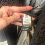 UGG  Alesandra Faux Fur Wrap Coat Black Pockets Tie Waist Long Trench L / XL NWT Photo 8