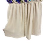 Maya Petite Women's Romper Beaded Sequins Floral Deep V Photo 4