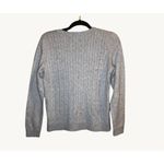 Talbots Size Small Cable Knot Sweater Cotton Blend Light Blue Pastel Spring Photo 3