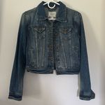 I Love H81 Women’s Long Sleeve Denim Blue Jean Jacket Size Small‎ Photo 0