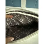 Jessica Simpson Ivory Leather Wallet Leopard Print Interior Trifold 9”x6” Photo 4