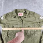 Levi's  Women's Military Shirt Jacket Green Embroidery Size M Medium Photo 4