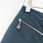 St. John Sport Womens Preppy Zip Ankle Wide Leg Dress Trouser Pants Size 6 Black Photo 4