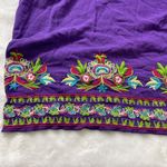 Swimsuits For All Embroidered Beach Cover Dress Women's Plus Size 14/16 Rayon Purple Photo 8