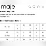 Maje  mock neck knit top NWT Photo 7