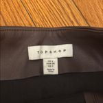 Topshop  Brown Faux Leather Pencil Skirt Photo 2