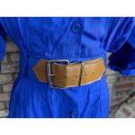 shirt dress royal blue wide belt 1980 Photo 2