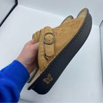 Alegria Klover Fawn Cream Adjustable Leather Slip-On Sandal Mules Size 40 9.5/10 Photo 6