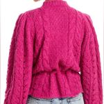 Love Shack Fancy alpaca Girard Cardigan in Winterberry NWT Photo 3